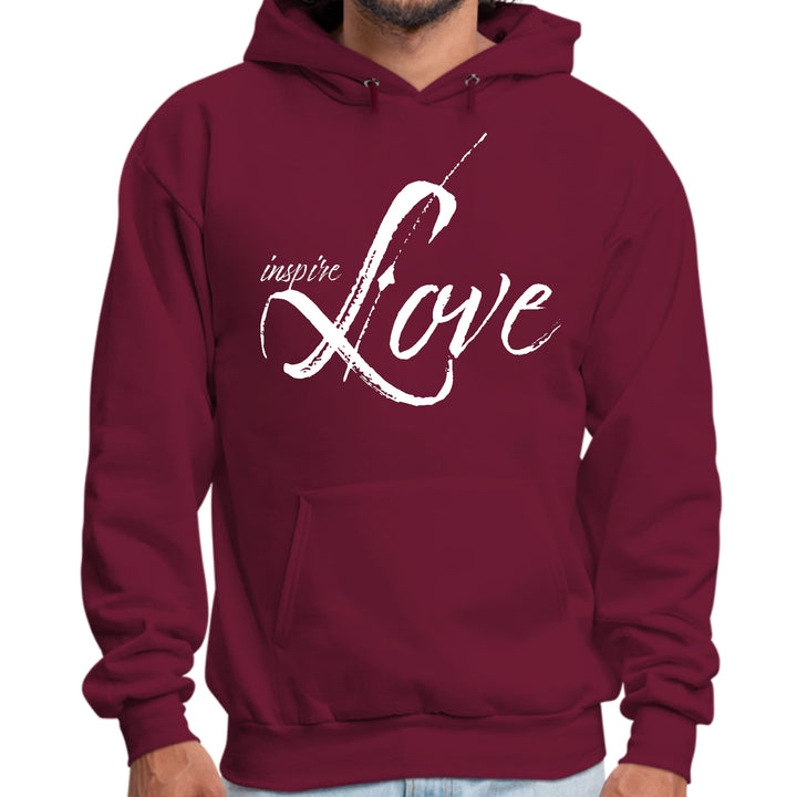 Mens Graphic Hoodie Inspire Love - Unisex | Hoodies