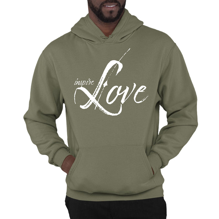 Mens Graphic Hoodie Inspire Love - Unisex | Hoodies