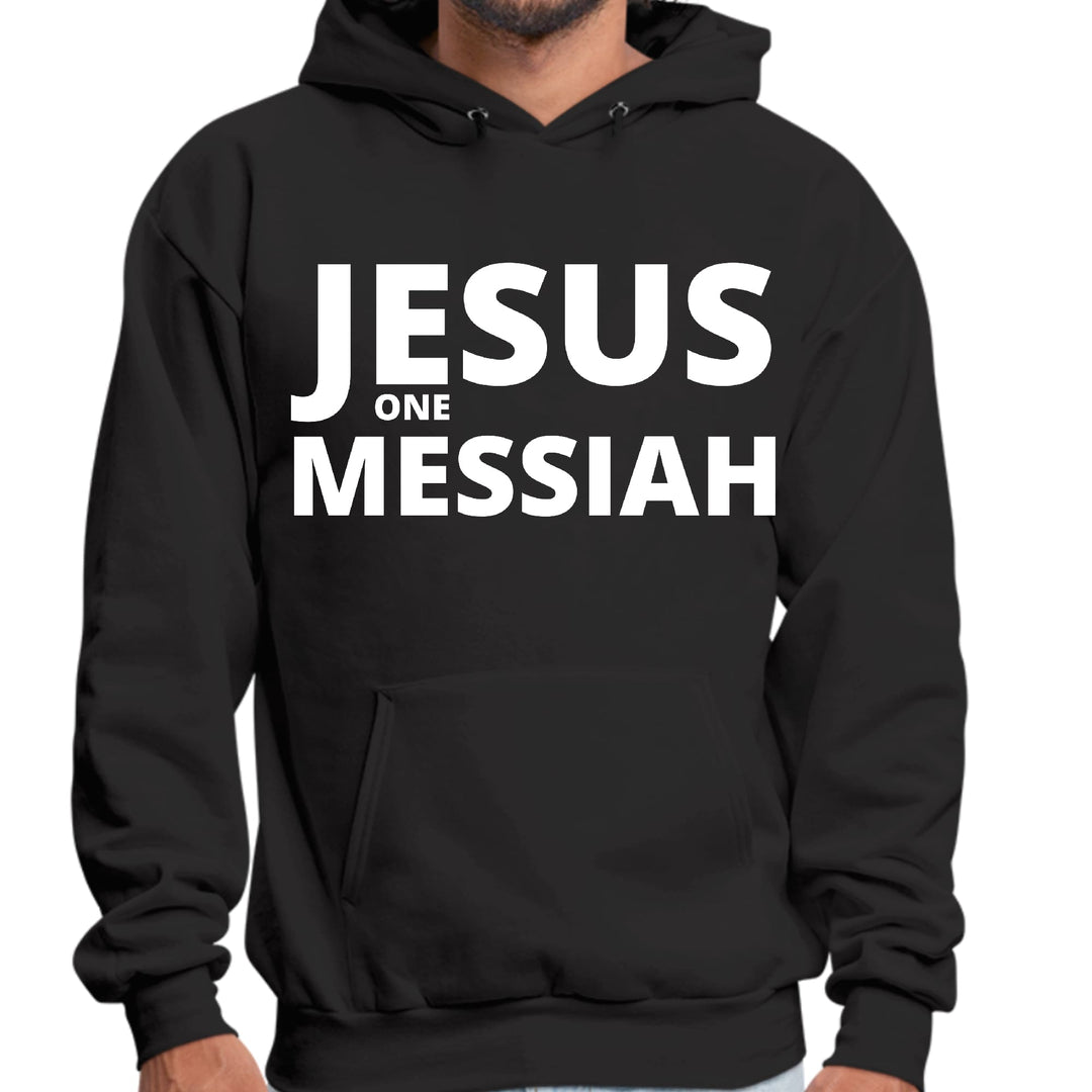 Mens Graphic Hoodie Jesus one Messiah - Unisex | Hoodies