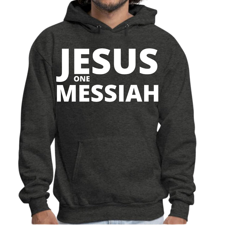 Mens Graphic Hoodie Jesus one Messiah - Unisex | Hoodies