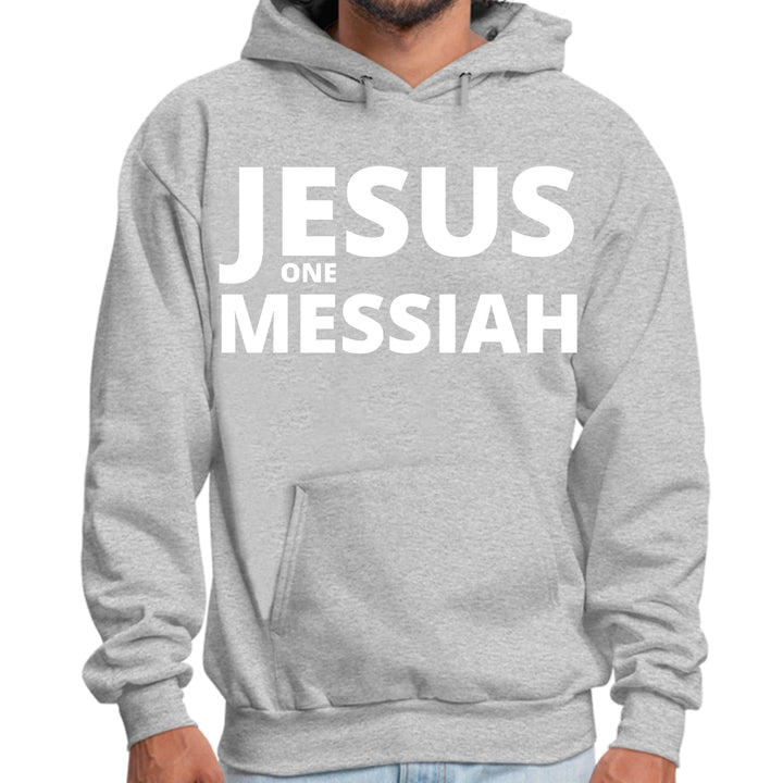 Mens Graphic Hoodie Jesus one Messiah - Unisex | Hoodies