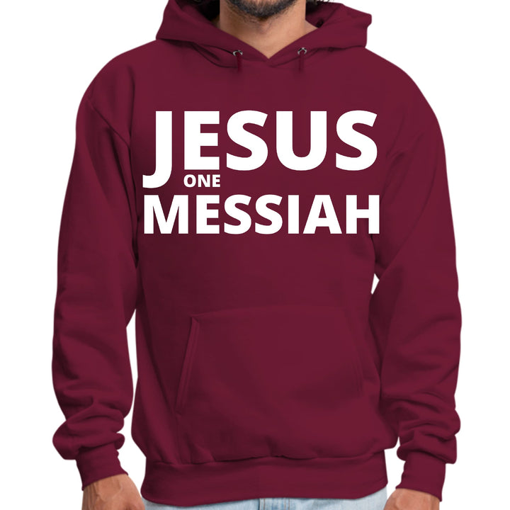 Mens Graphic Hoodie Jesus one Messiah - Unisex | Hoodies