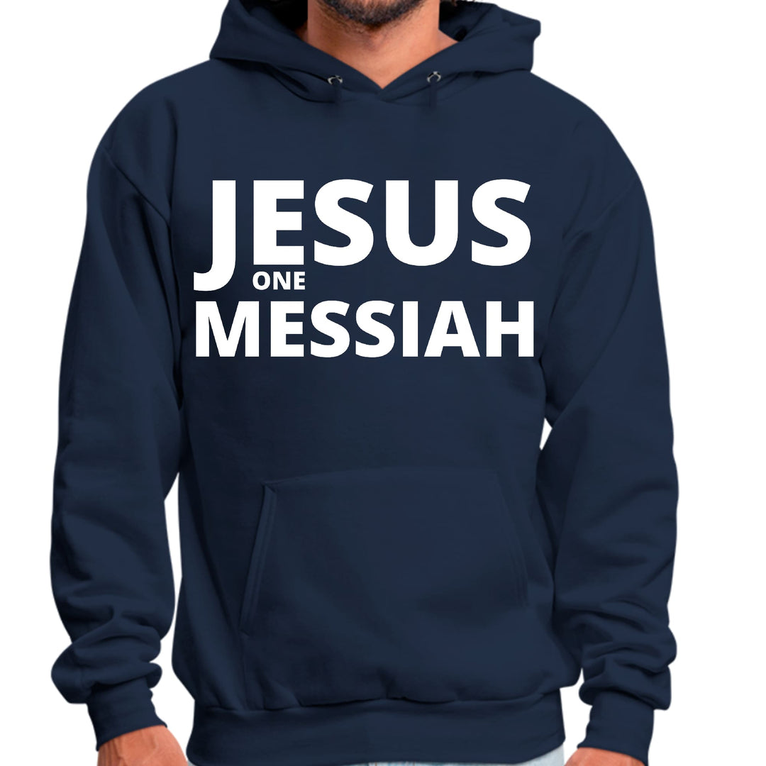 Mens Graphic Hoodie Jesus one Messiah - Unisex | Hoodies