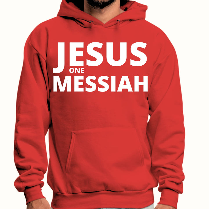 Mens Graphic Hoodie Jesus one Messiah - Unisex | Hoodies