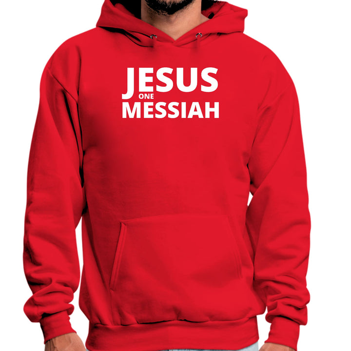 Mens Graphic Hoodie Jesus One Messiah - Unisex | Hoodies