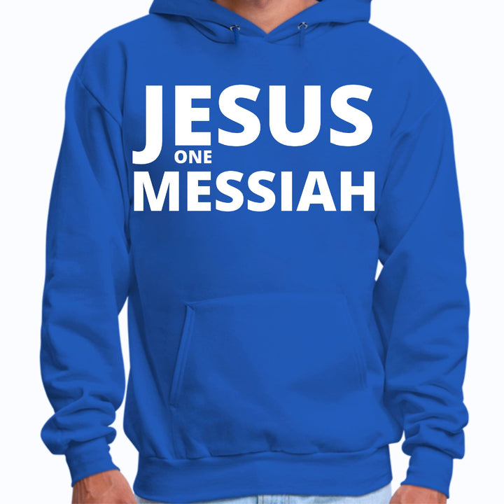 Mens Graphic Hoodie Jesus one Messiah - Unisex | Hoodies