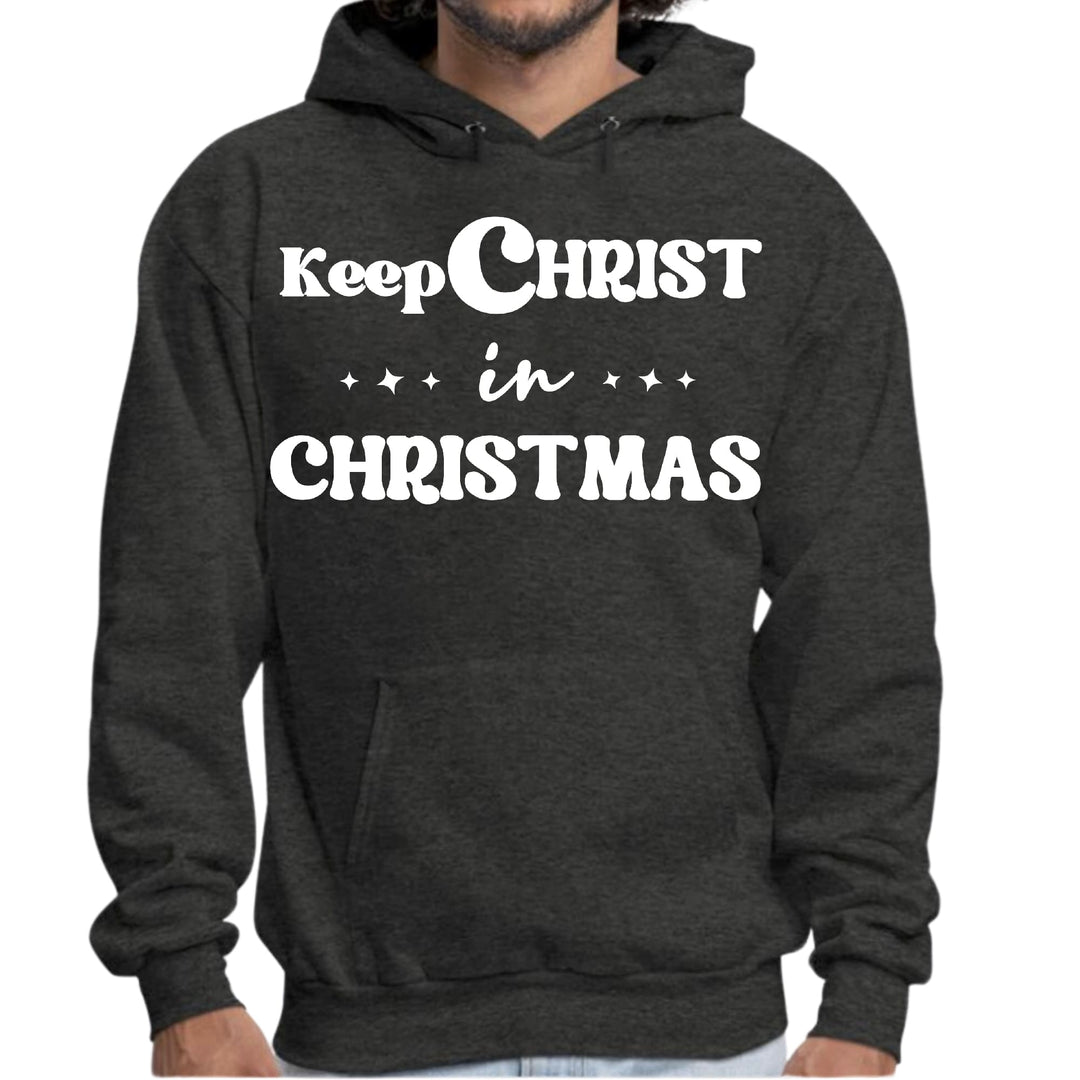 Mens Graphic Hoodie Keep Christ in Christmas Christian Holiday - Unisex