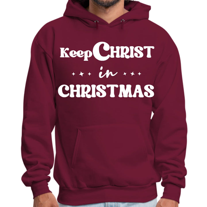 Mens Graphic Hoodie Keep Christ in Christmas Christian Holiday - Unisex