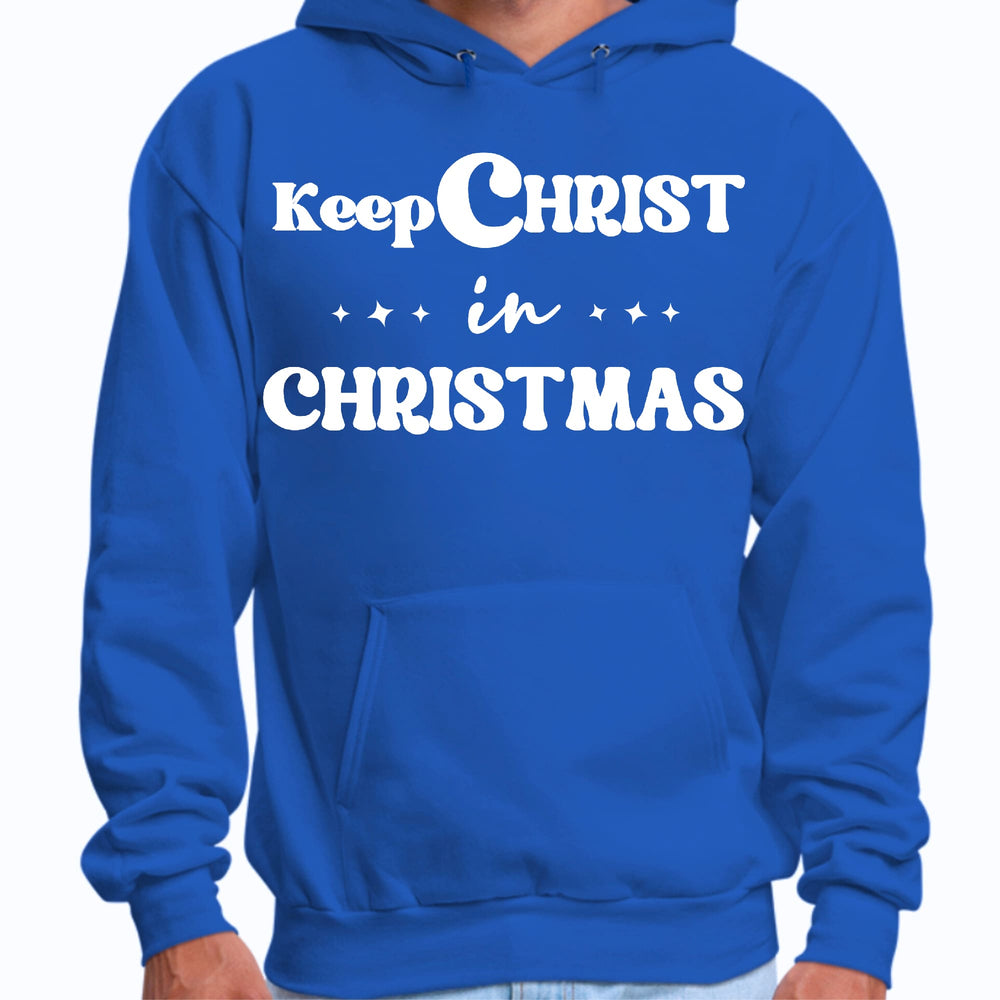 Mens Graphic Hoodie Keep Christ in Christmas Christian Holiday - Unisex