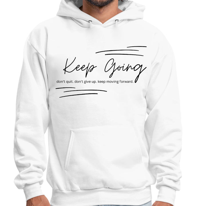 Mens Graphic Hoodie Keep Going Don’t Give Up - Inspirational - Unisex | Hoodies