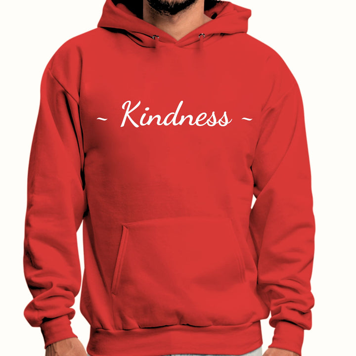 Mens Graphic Hoodie Kindness White Print - Unisex | Hoodies