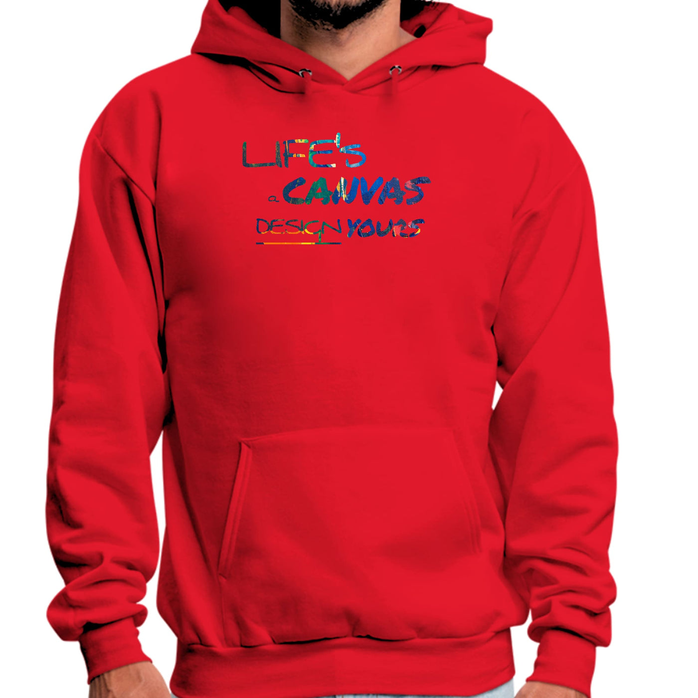 Mens Graphic Hoodie Life’s a Canvas Design Yours Print - Unisex | Hoodies