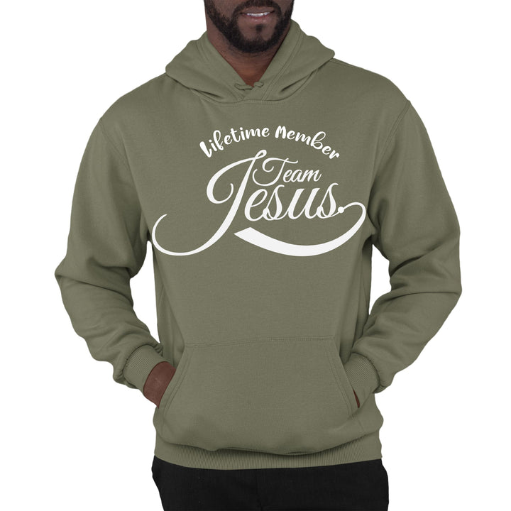 Mens Graphic Hoodie Lifetime Member Team Jesus - Unisex | Hoodies