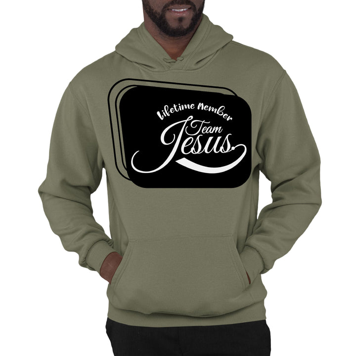 Mens Graphic Hoodie Lifetime Member Team Jesus - Unisex | Hoodies