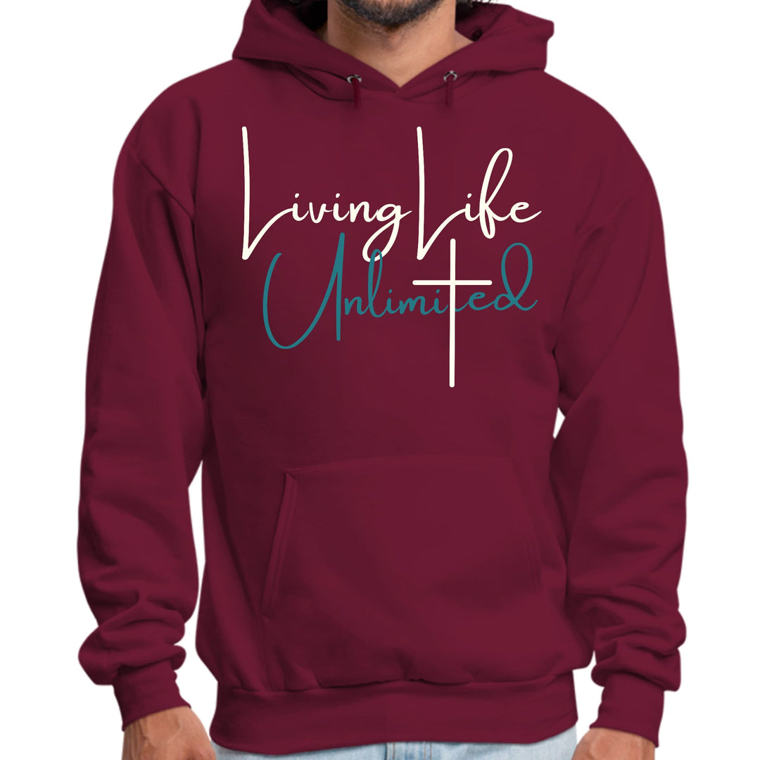 Mens Graphic Hoodie Living Life Unlimited - Unisex | Hoodies