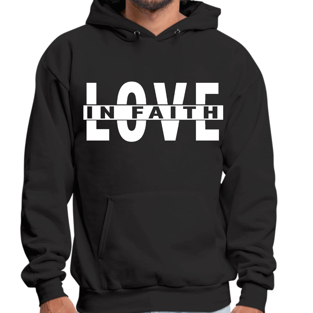 Mens Graphic Hoodie Love in Faith - Unisex | Hoodies