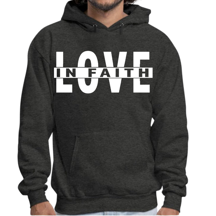 Mens Graphic Hoodie Love in Faith - Unisex | Hoodies