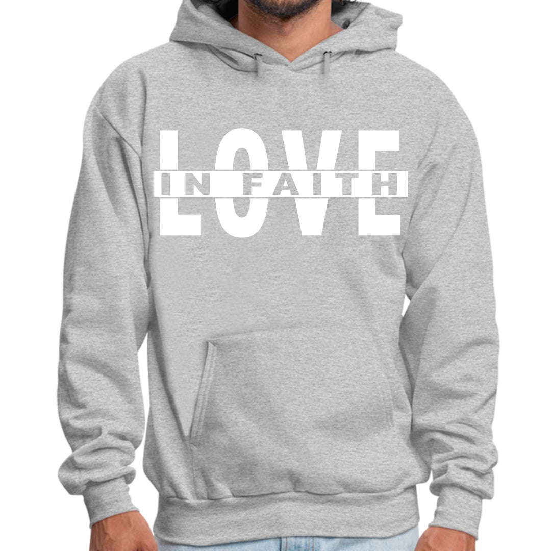 Mens Graphic Hoodie Love in Faith - Unisex | Hoodies