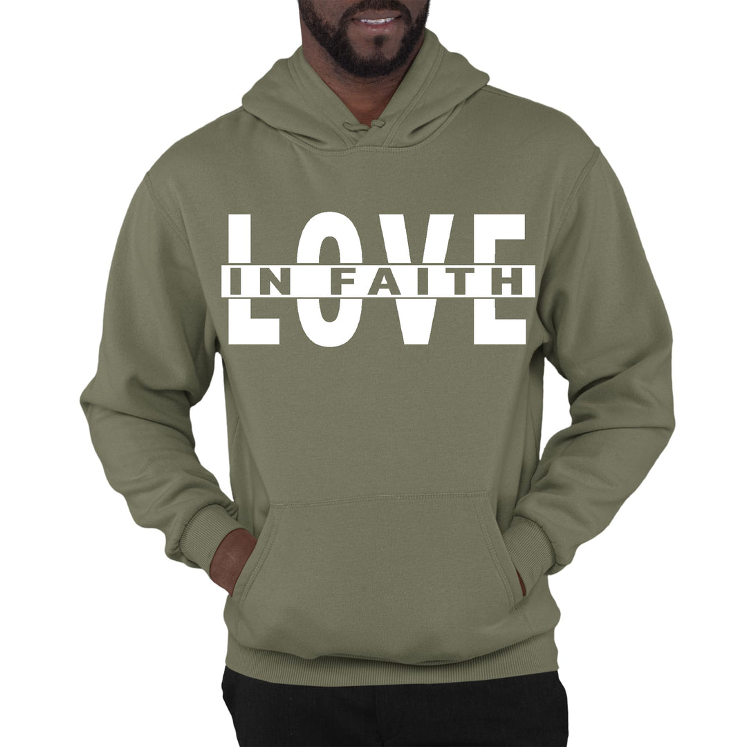 Mens Graphic Hoodie Love in Faith - Unisex | Hoodies