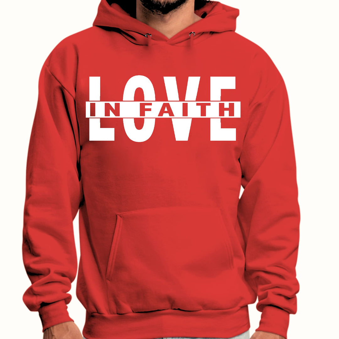 Mens Graphic Hoodie Love in Faith - Unisex | Hoodies