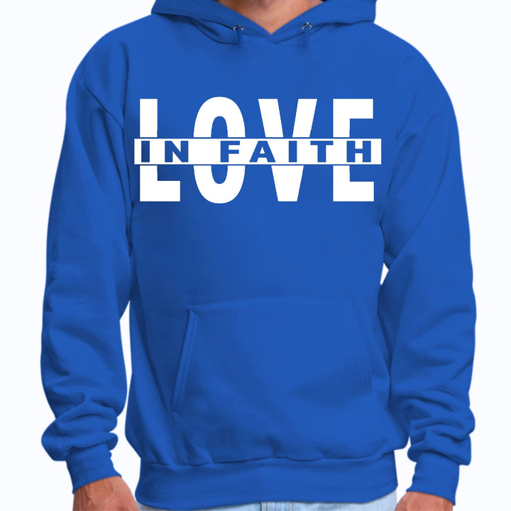 Mens Graphic Hoodie Love in Faith - Unisex | Hoodies