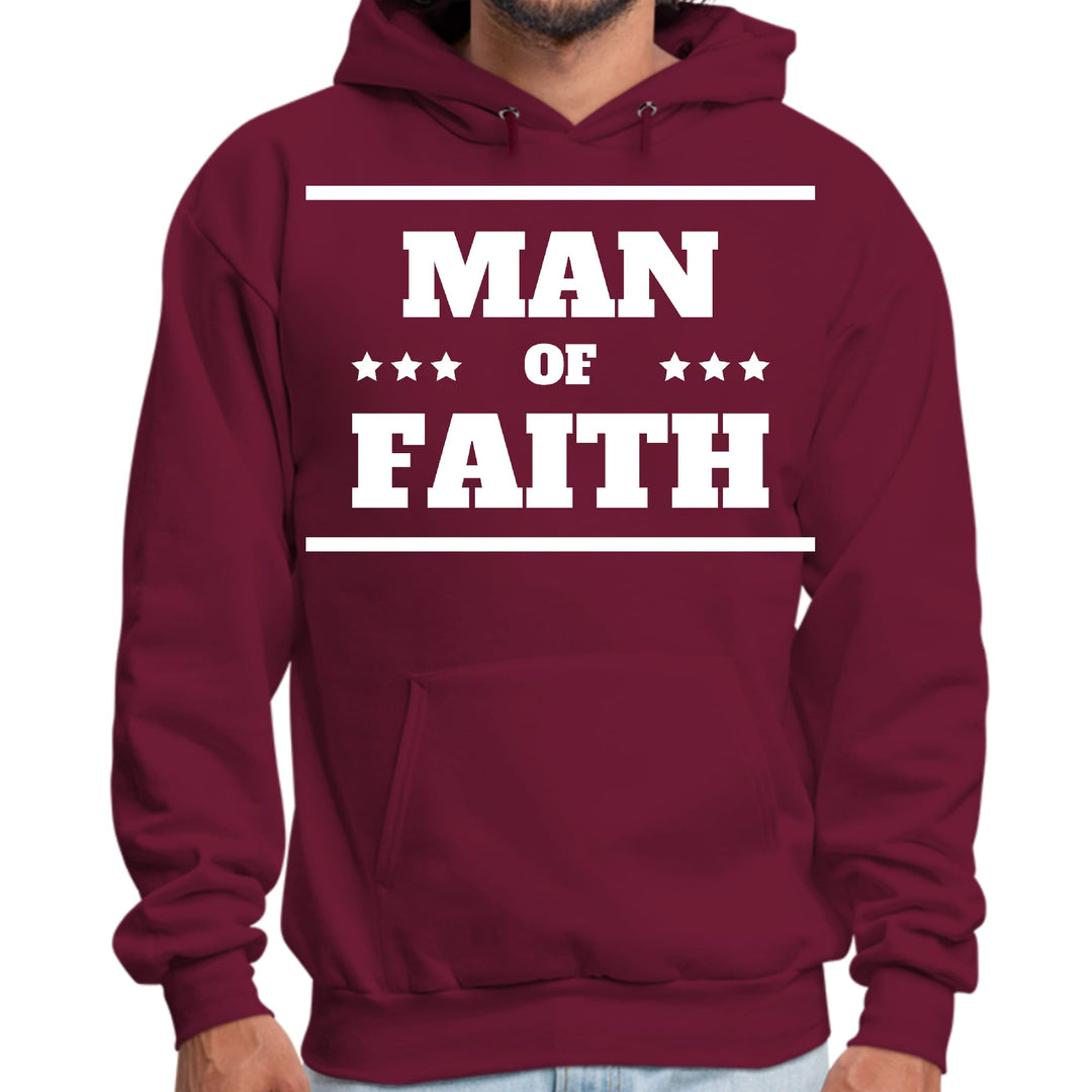 Mens Graphic Hoodie Man of Faith - Unisex | Hoodies