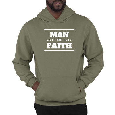 Mens Graphic Hoodie Man Of Faith - Unisex | Hoodies