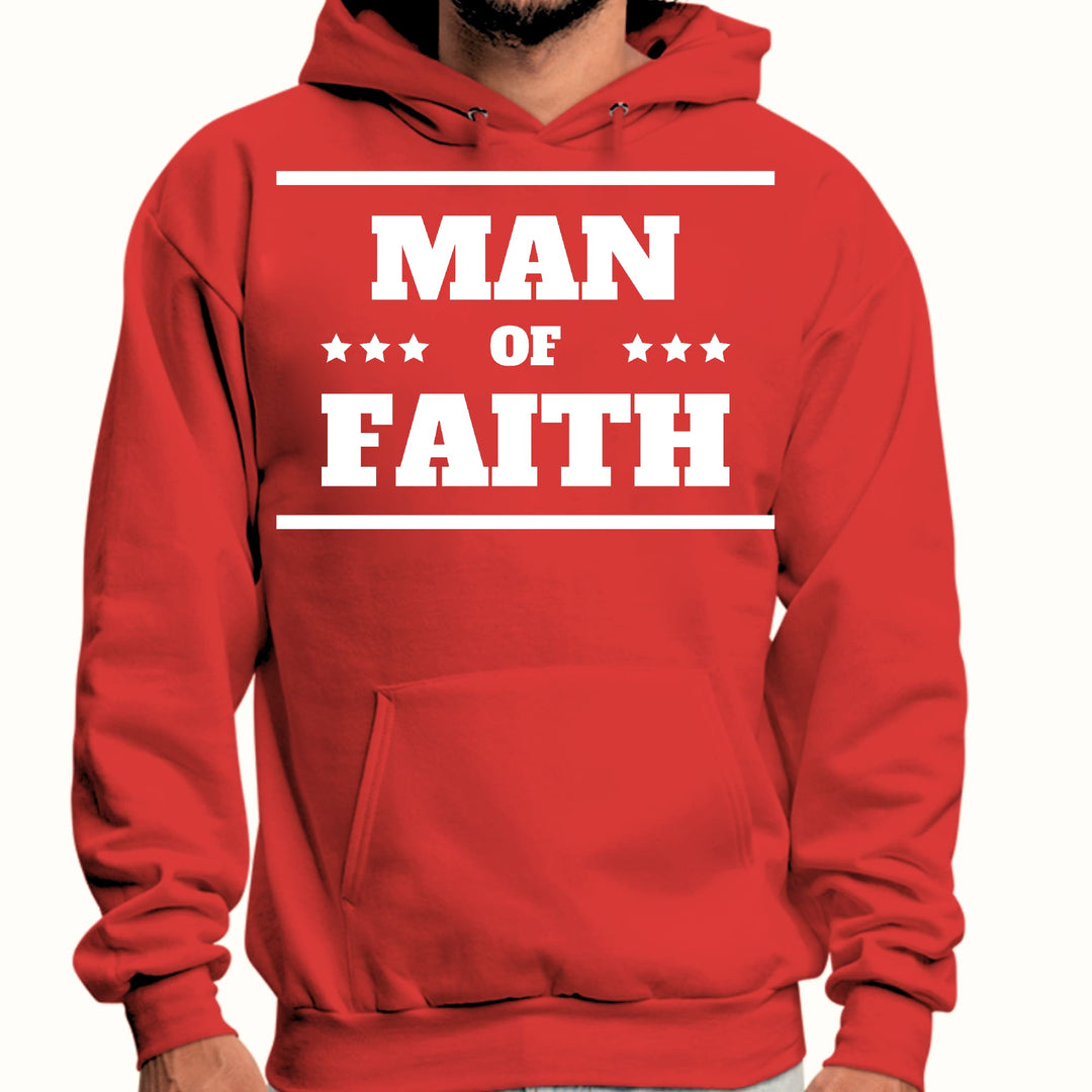 Mens Graphic Hoodie Man of Faith - Unisex | Hoodies