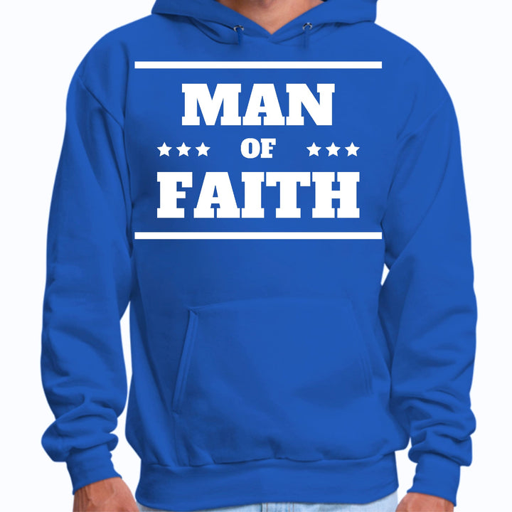 Mens Graphic Hoodie Man of Faith - Unisex | Hoodies