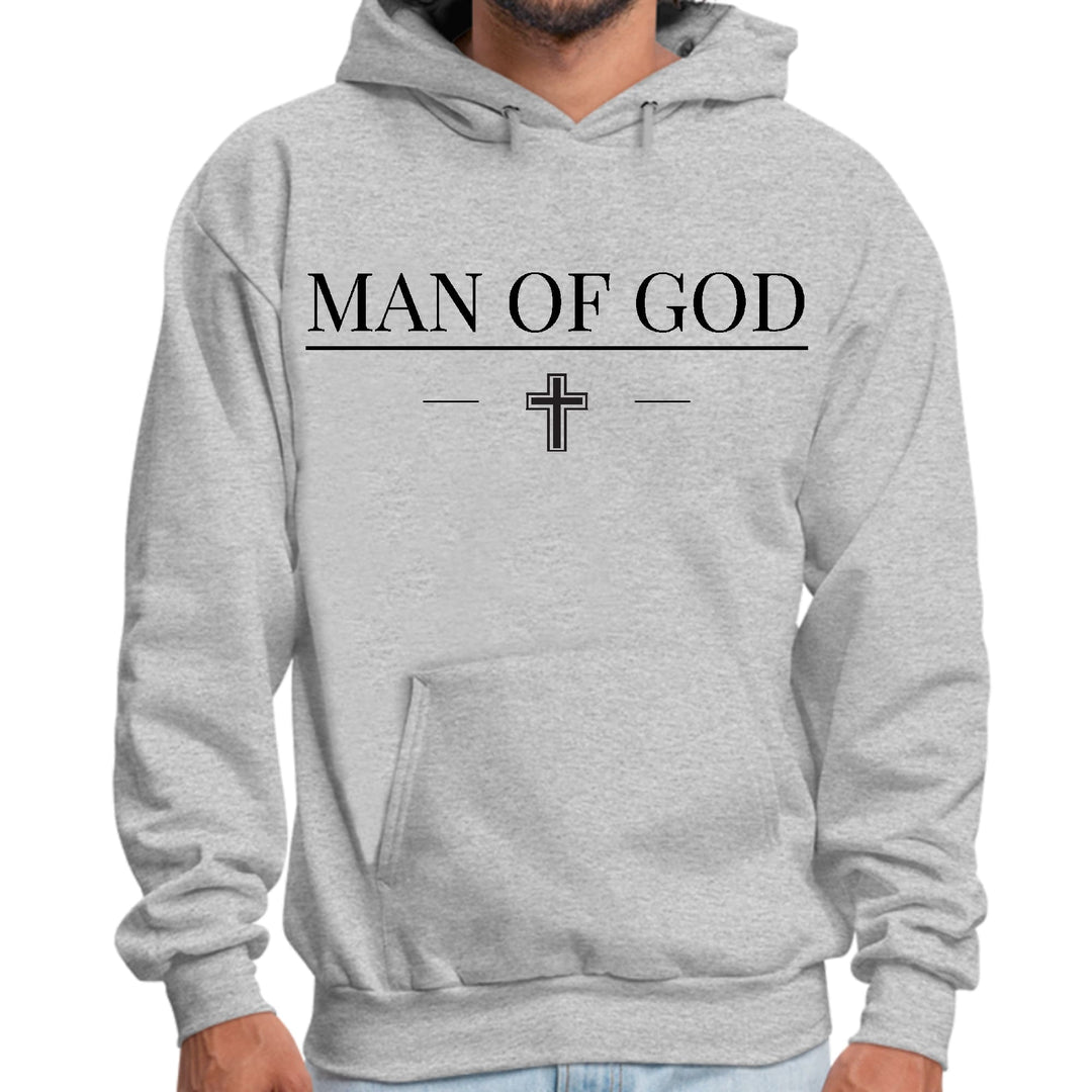 Mens Graphic Hoodie Man of God Black Print - Unisex | Hoodies