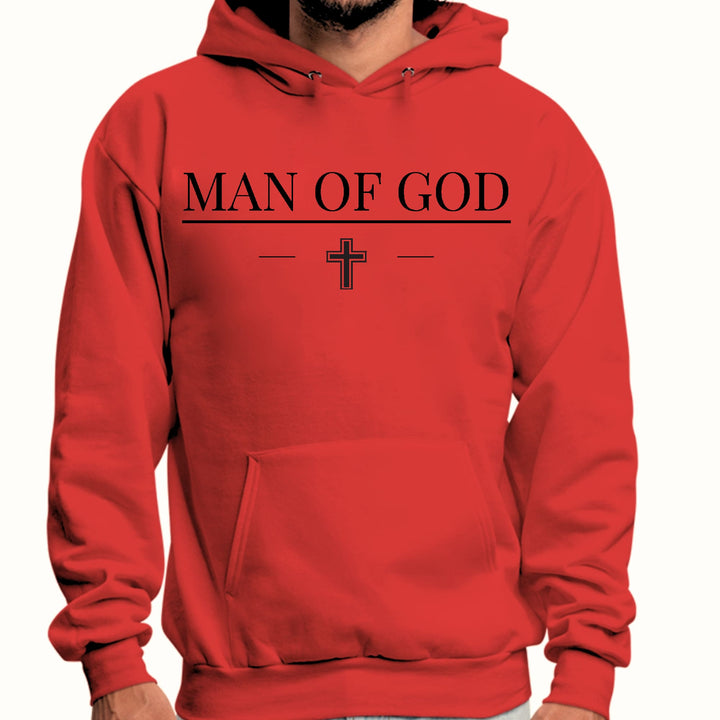 Mens Graphic Hoodie Man of God Black Print - Unisex | Hoodies