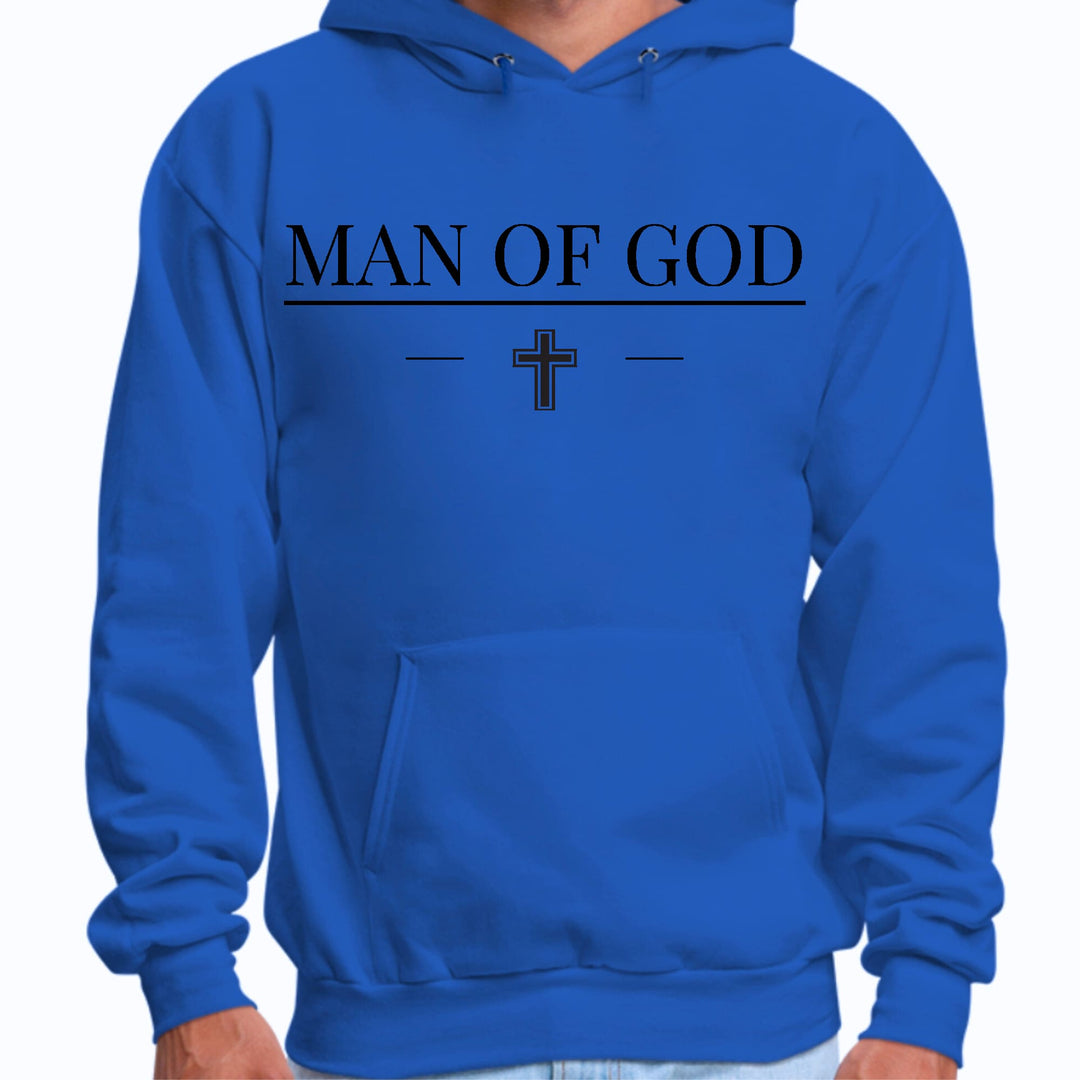 Mens Graphic Hoodie Man of God Black Print - Unisex | Hoodies