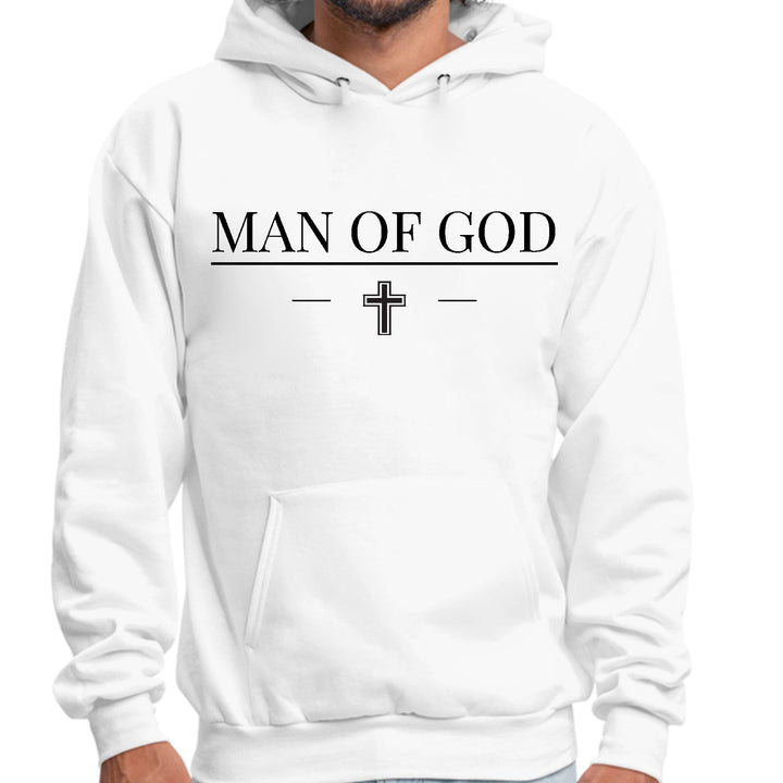 Mens Graphic Hoodie Man of God Black Print - Unisex | Hoodies