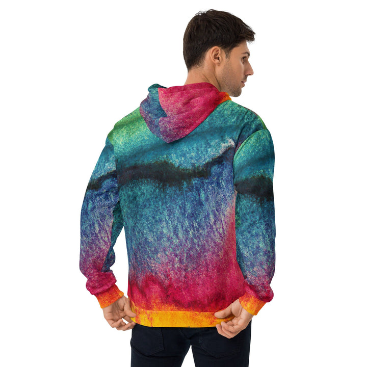 Mens Graphic Hoodie Multicolor Abstract Pattern 2