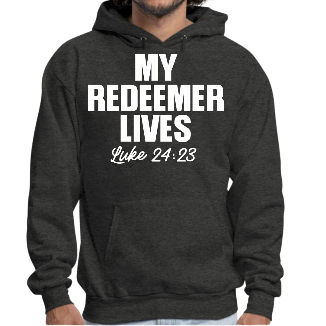 Mens Graphic Hoodie my Redeemer Lives Print - Unisex | Hoodies