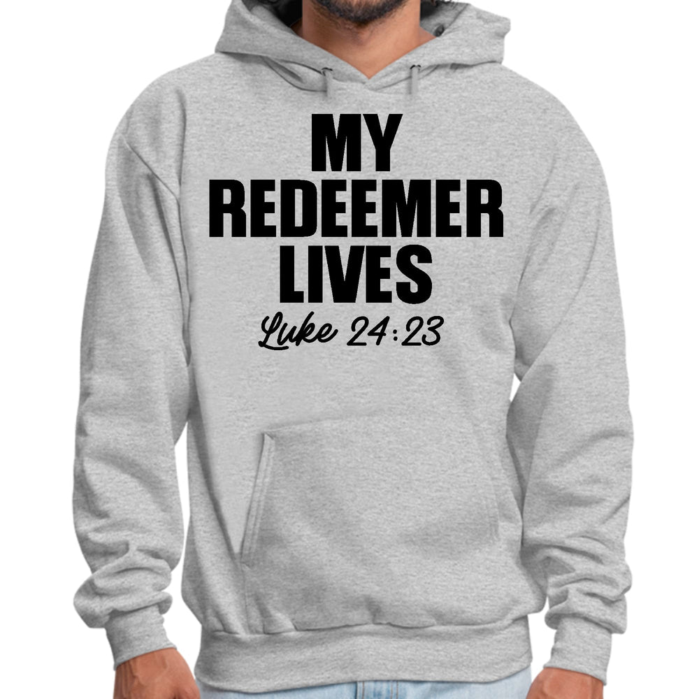 Mens Graphic Hoodie My Redeemer Lives Print - Unisex | Hoodies