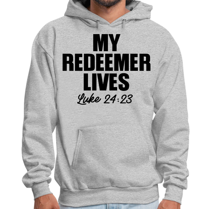 Mens Graphic Hoodie my Redeemer Lives Print - Unisex | Hoodies