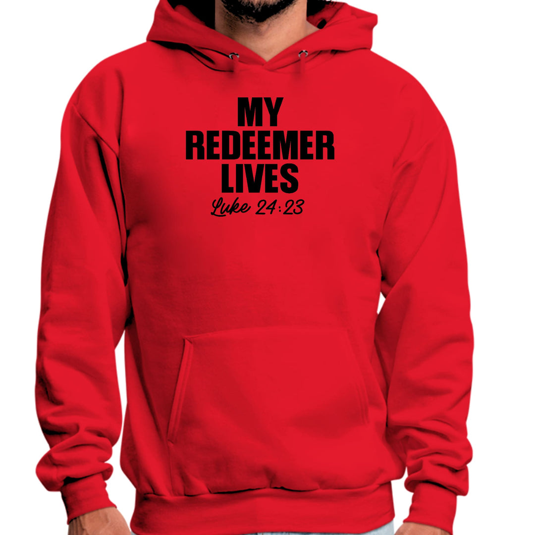Mens Graphic Hoodie My Redeemer Lives Print - Unisex | Hoodies
