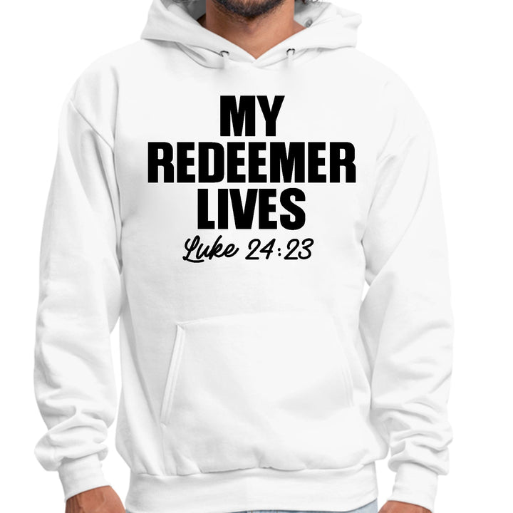 Mens Graphic Hoodie my Redeemer Lives Print - Unisex | Hoodies