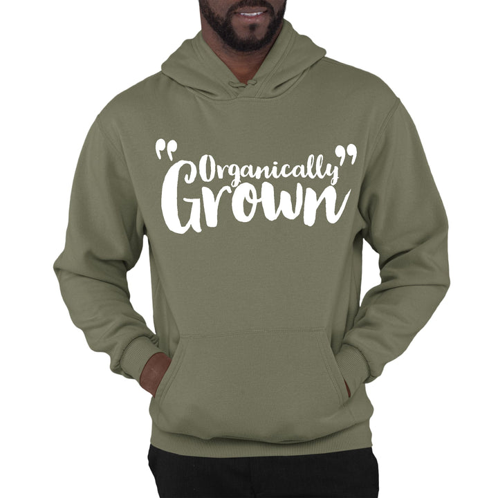 Mens Graphic Hoodie Organically Grown - Affirmation Inspiration - Unisex