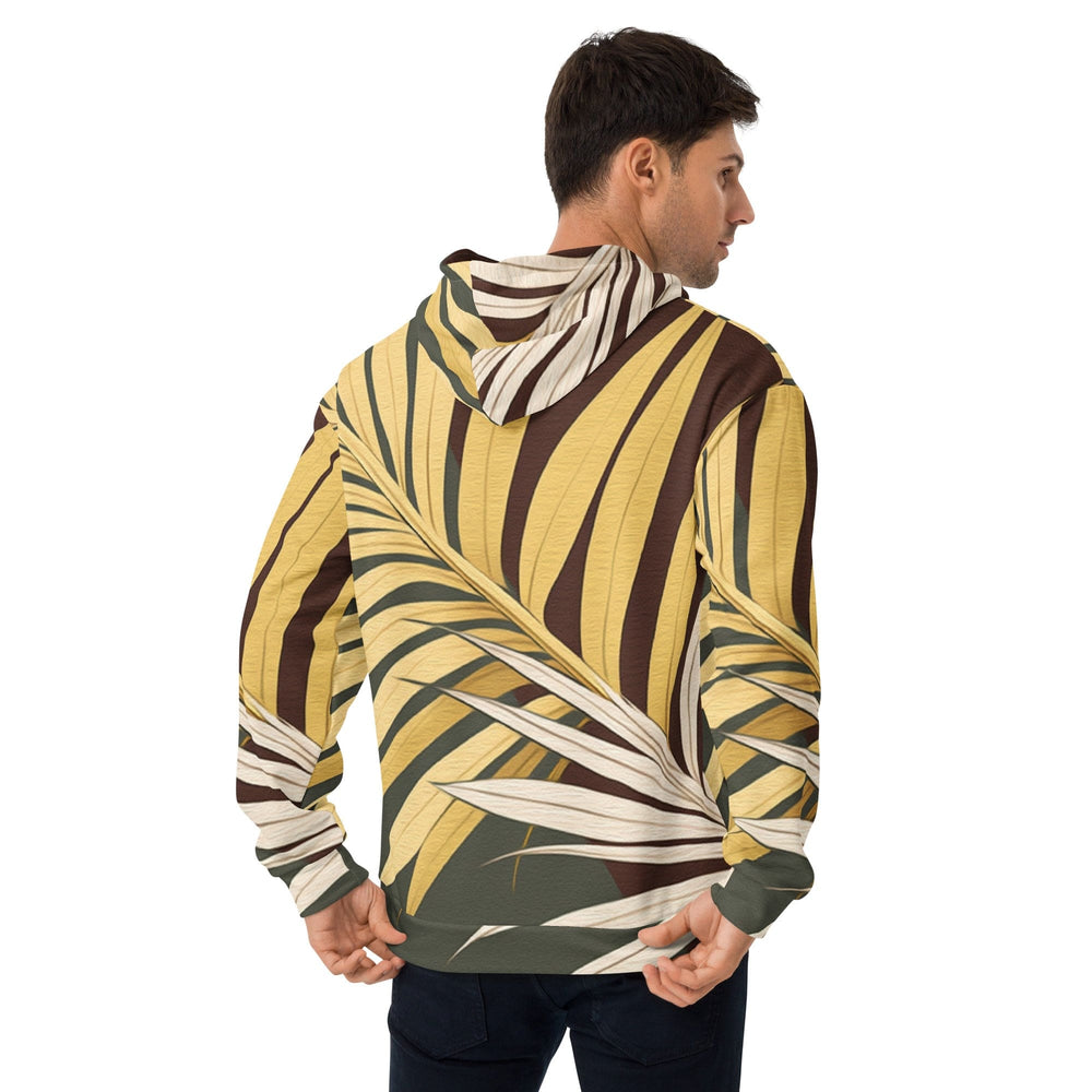 Mens Graphic Hoodie Palm Tree Leaves Pattern