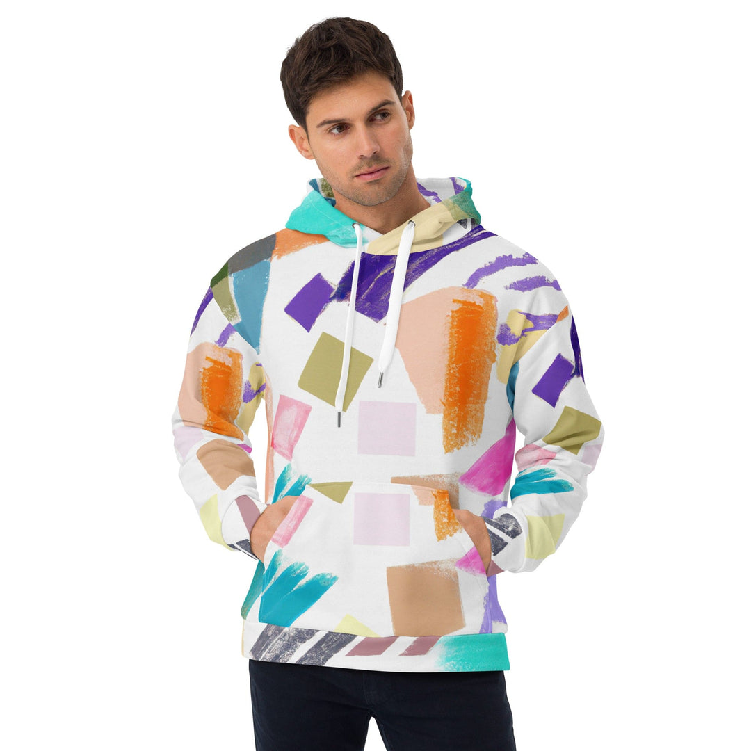 Mens Graphic Hoodie Pastel Pattern