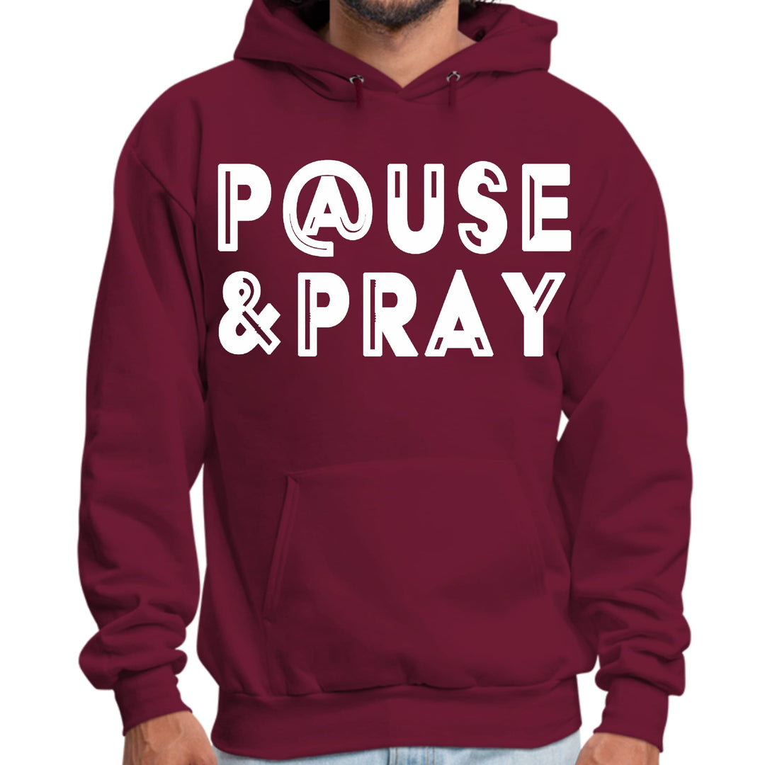 Mens Graphic Hoodie Pause and Pray - Unisex | Hoodies