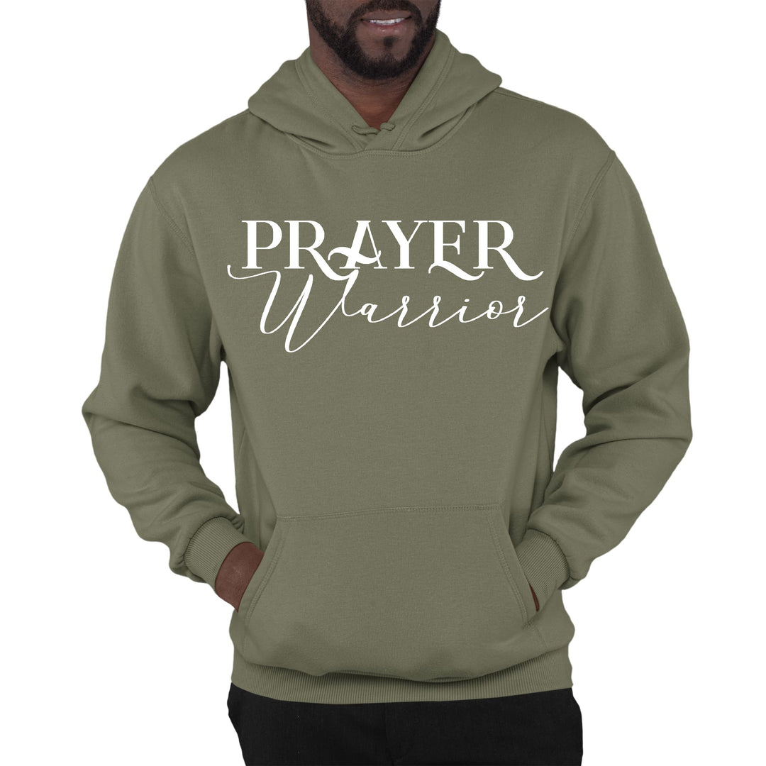 Mens Graphic Hoodie Prayer Warrior Script Style Illustration - Unisex | Hoodies