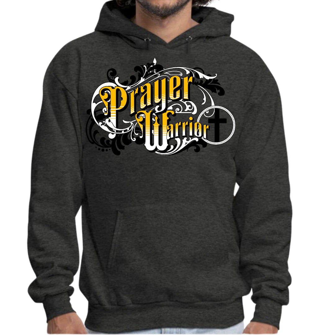 Mens Graphic Hoodie Prayer Warrior Victorian Style Illustration - Unisex