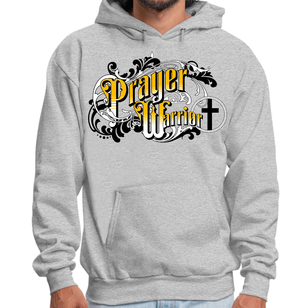 Mens Graphic Hoodie Prayer Warrior Victorian Style Illustration - Unisex