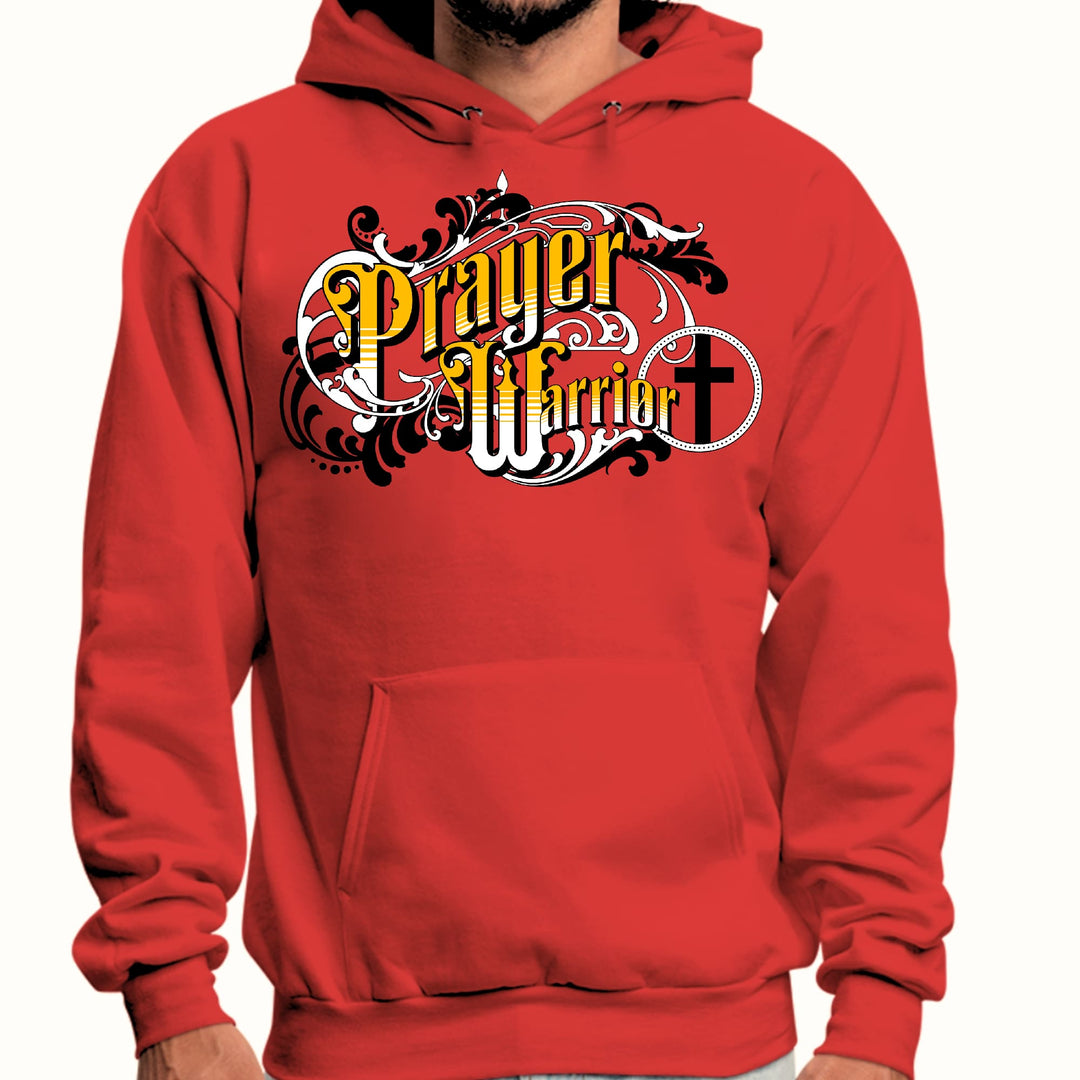 Mens Graphic Hoodie Prayer Warrior Victorian Style Illustration - Unisex