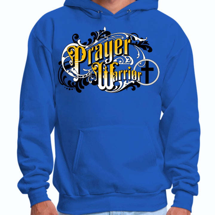 Mens Graphic Hoodie Prayer Warrior Victorian Style Illustration - Unisex