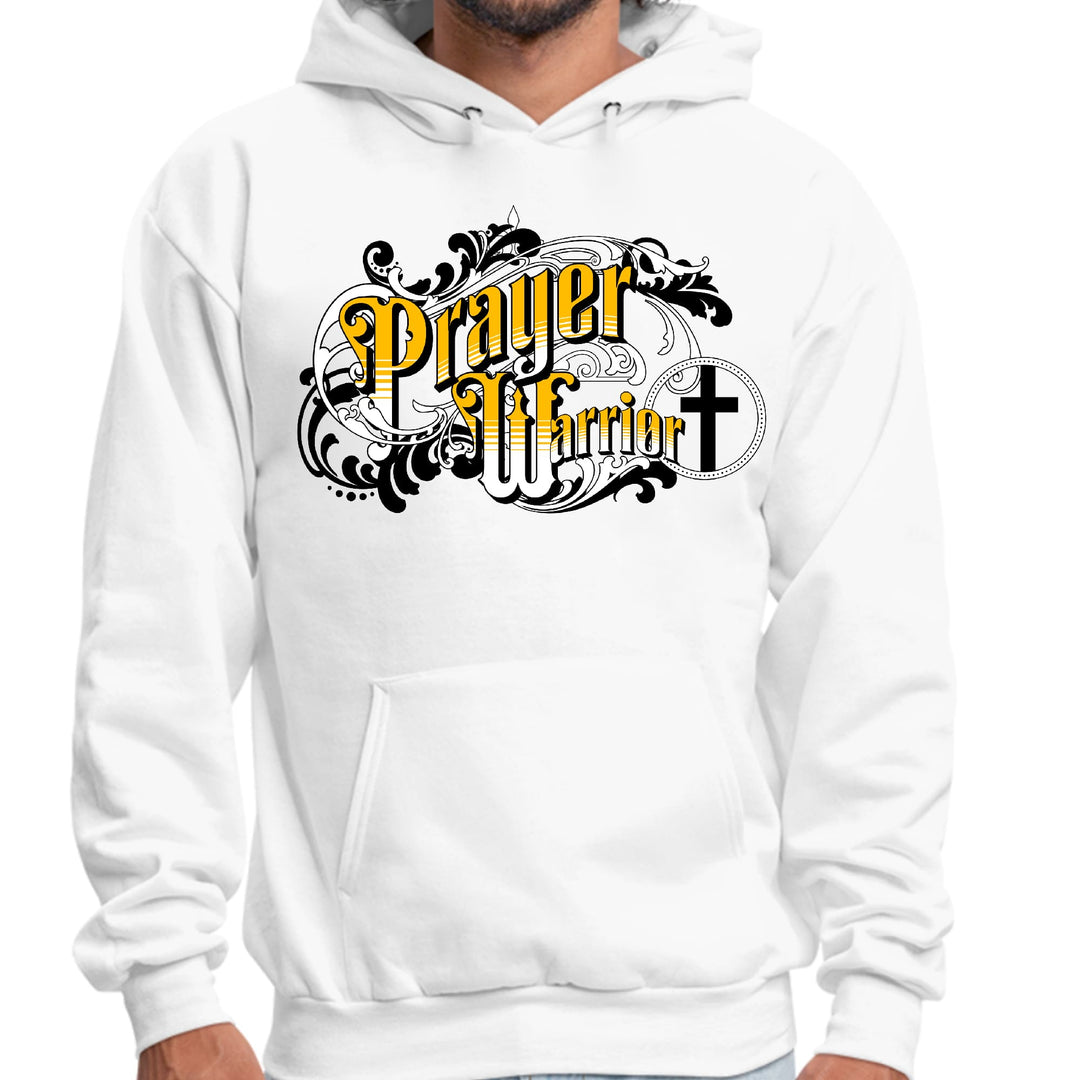 Mens Graphic Hoodie Prayer Warrior Victorian Style Illustration - Unisex