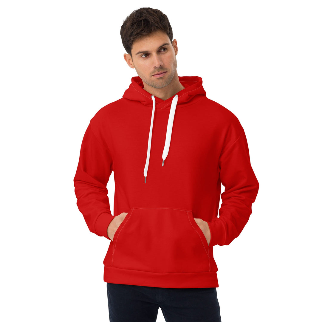 Mens Graphic Hoodie Red